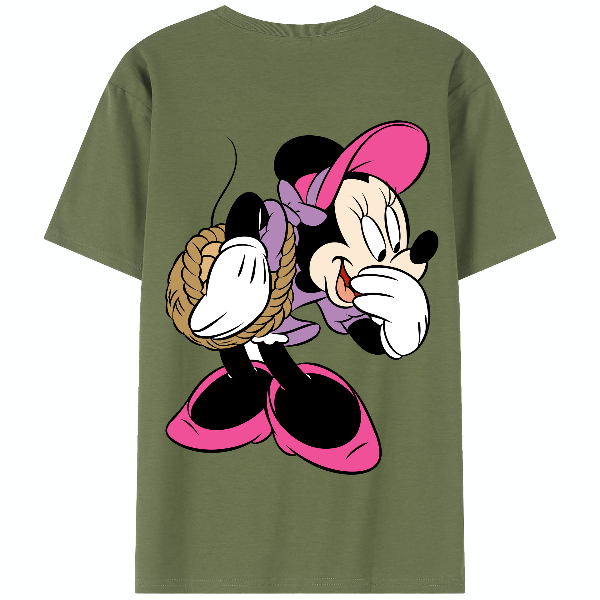 （画像用） ミッキーマウス Mickey Mouse 綿100％半袖Tシャツ（背面プリント）